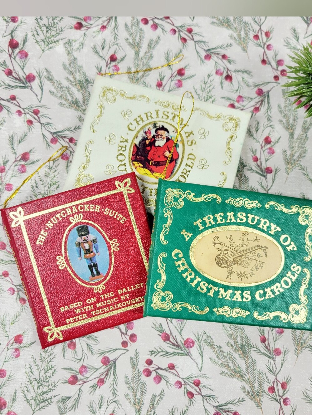 Kurt Adler Vintage Mini Christmas Books 1980